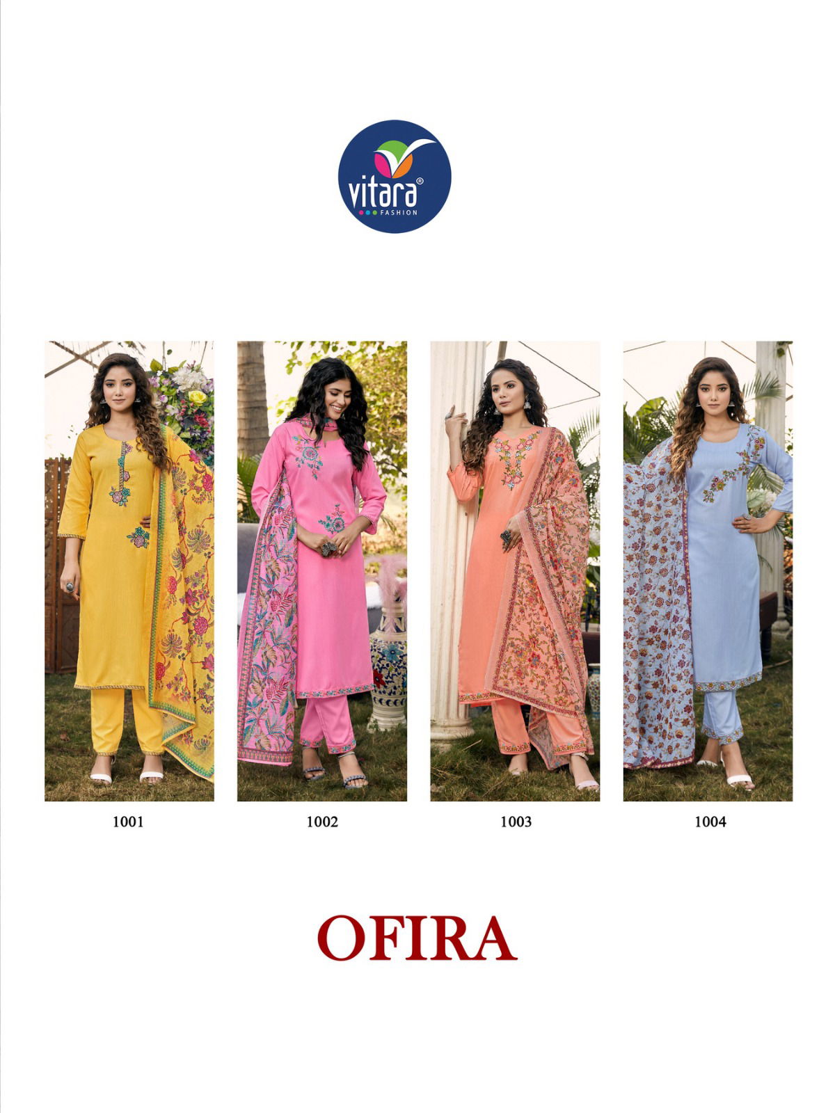 Ofira By Vitara 1001-1004 Readymade Salwar Suits Catalog